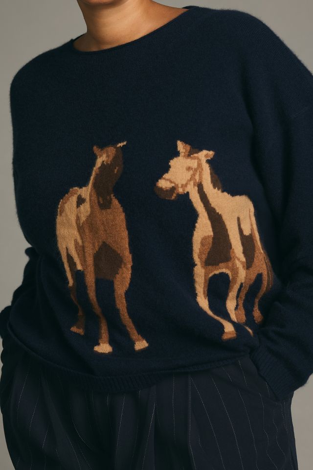 Maeve Cashmere Intarsia Sweater