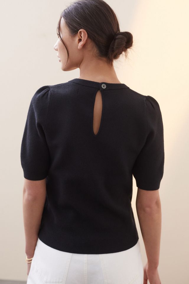 Maeve Jacquard Knit Tee #1