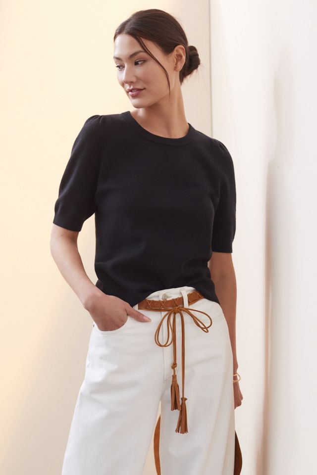 Maeve Jacquard Knit Tee #3