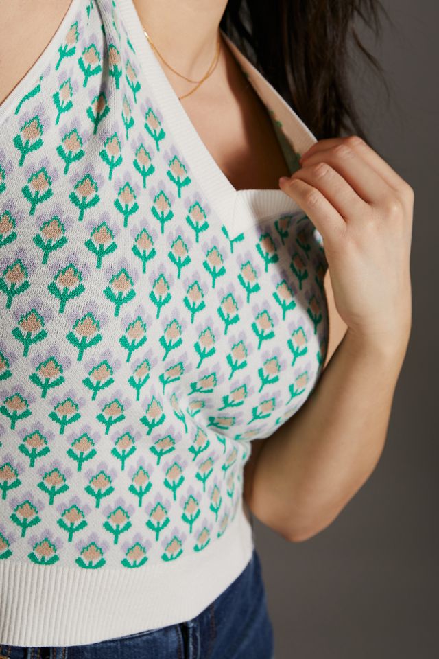 Maeve Vera Jacquard Sweater Vest #6
