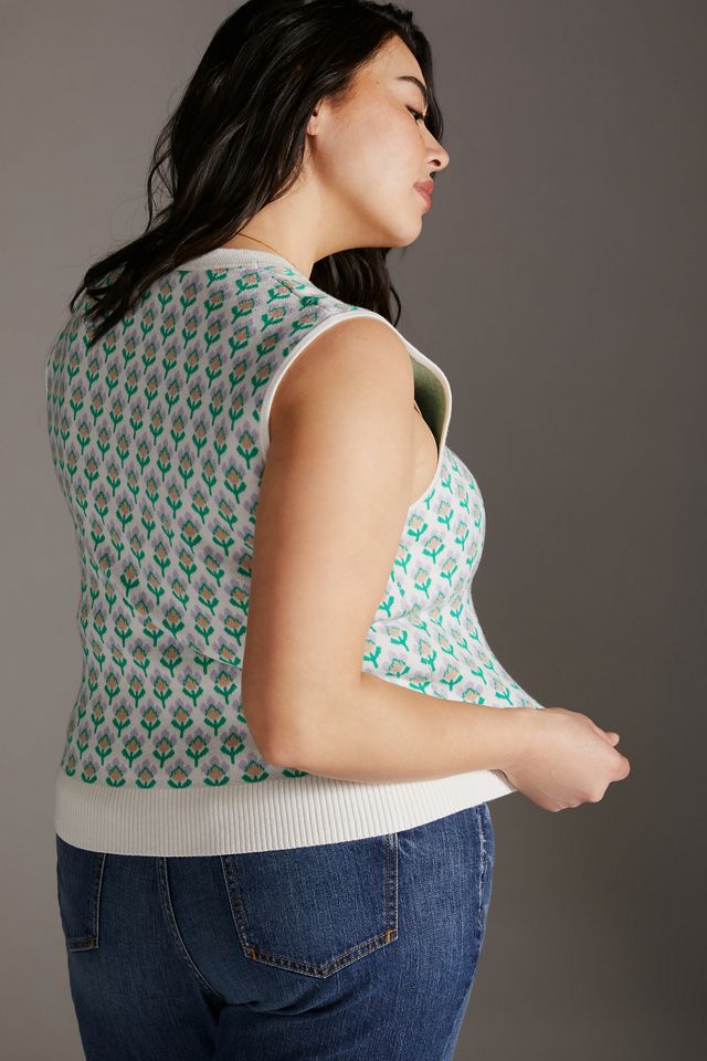 Maeve Vera Jacquard Sweater Vest #7