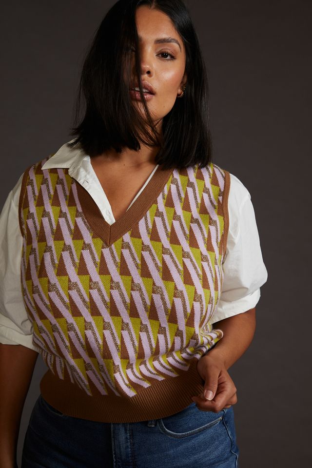 Maeve Vera Jacquard Sweater Vest #8