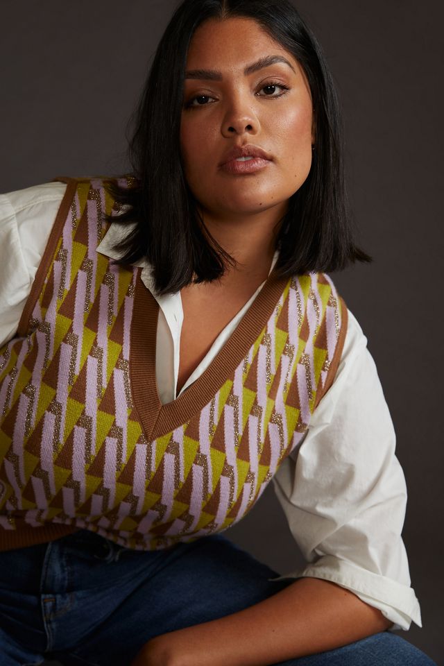 Maeve Vera Jacquard Sweater Vest #5
