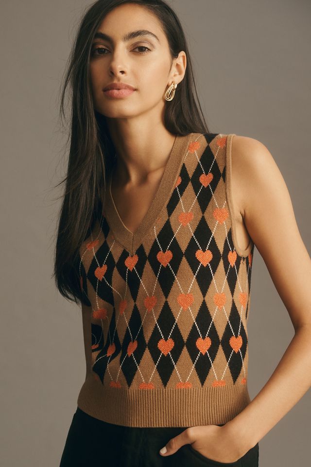 Maeve Jacquard Sweater Vest #2