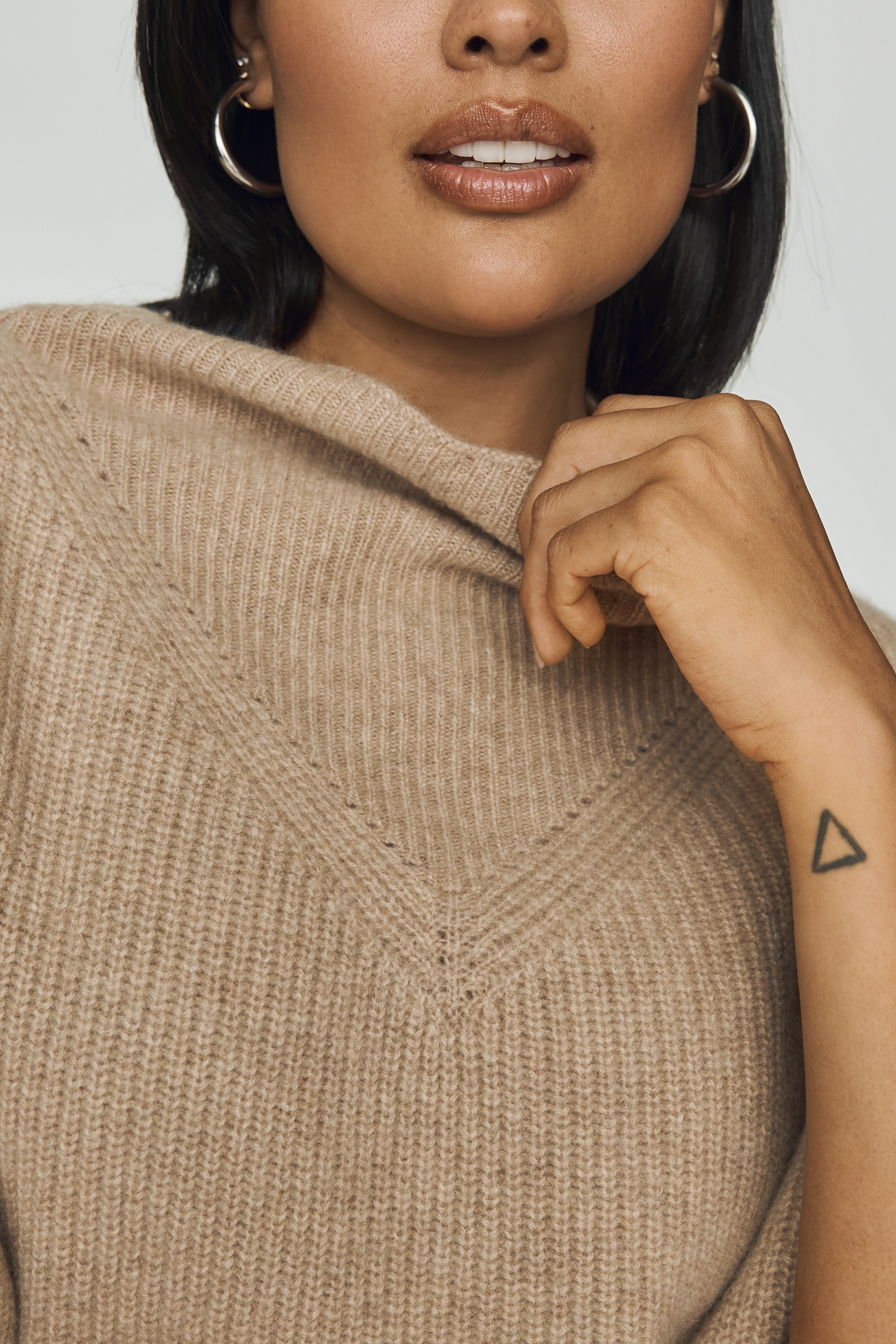 Enza Cashmere Poncho Sweater Vest
