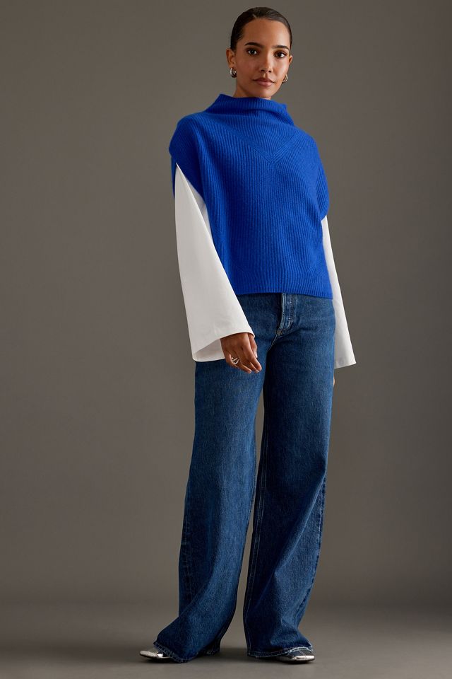 By Anthropologie Oversized Gerippte Kaschmirweste #1