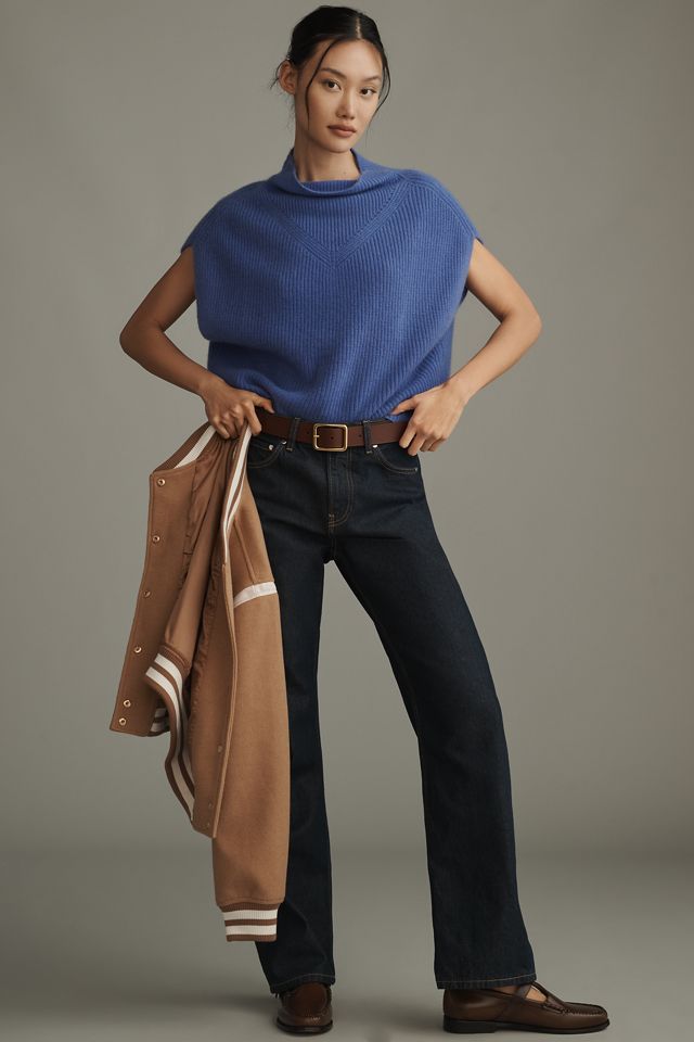 The Enza Cashmere Poncho Sweater Vest #2