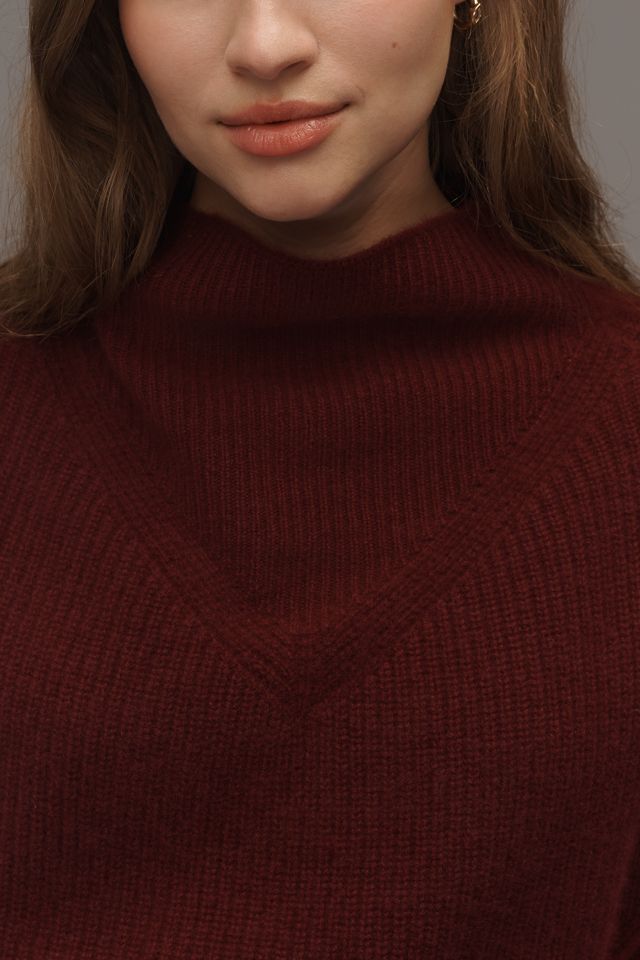 By Anthropologie Oversized Ribbed Cashmere Vest #3