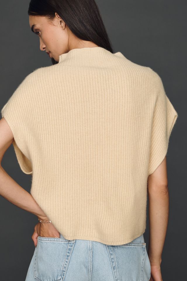 By Anthropologie Enza 100% Cashmere Poncho Sweater Vest #2