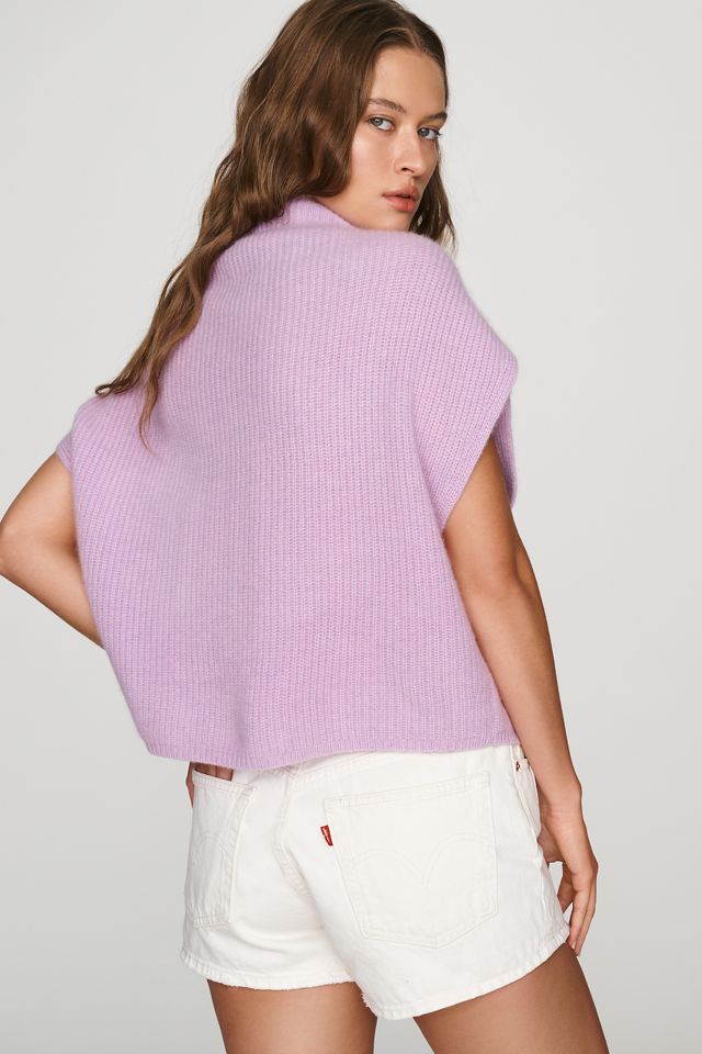 By Anthropologie Enza 100% Cashmere Poncho Sweater Vest #2