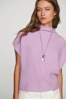 By Anthropologie Enza 100% Cashmere Poncho Sweater Vest
