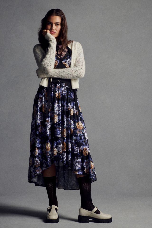 Maeve Bow-Tie Pointelle Cashmere Cardigan #4
