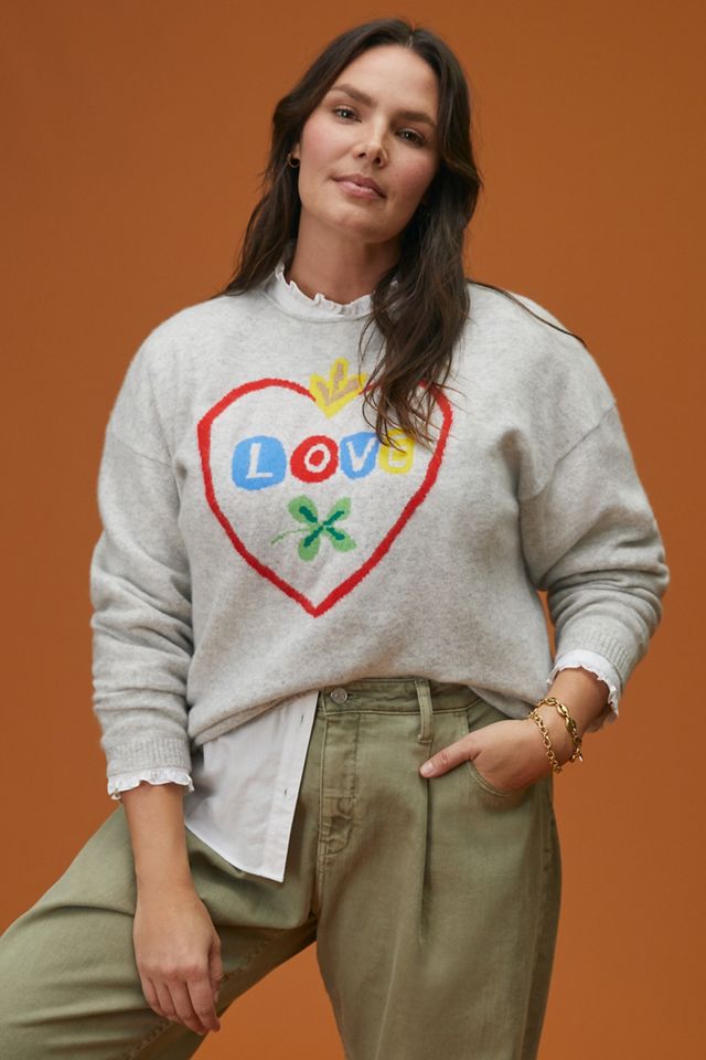 Nathalie Lete Love Cashmere Sweater | Anthropologie