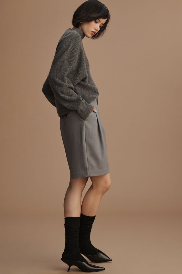 Pilcro Anir Ribbed Mock-Neck Cashmere Jumper #2