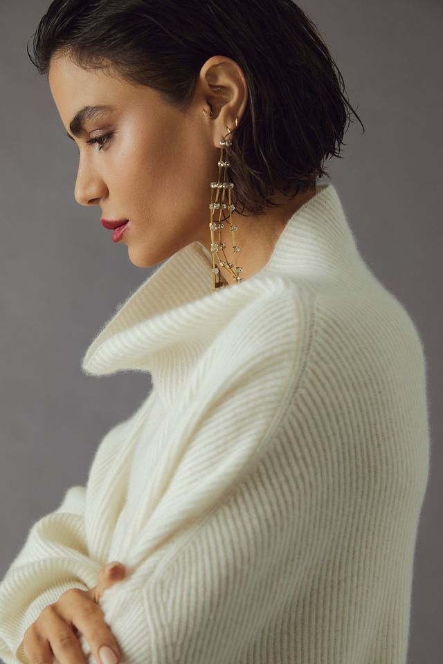 Pilcro Ribbed Cashmere Sweater #3