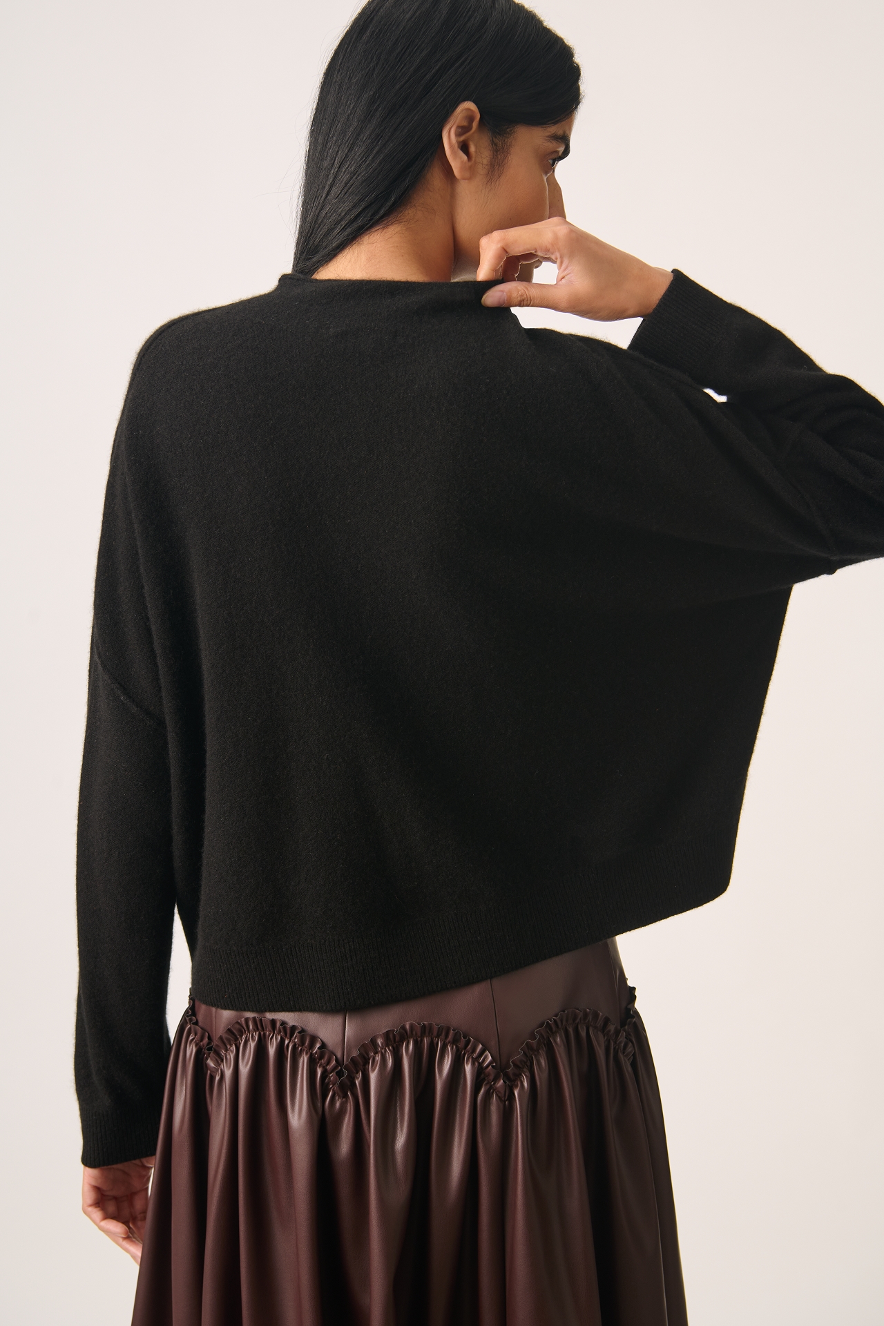 The Alani Cashmere Mock-Neck Sweater by Pilcro