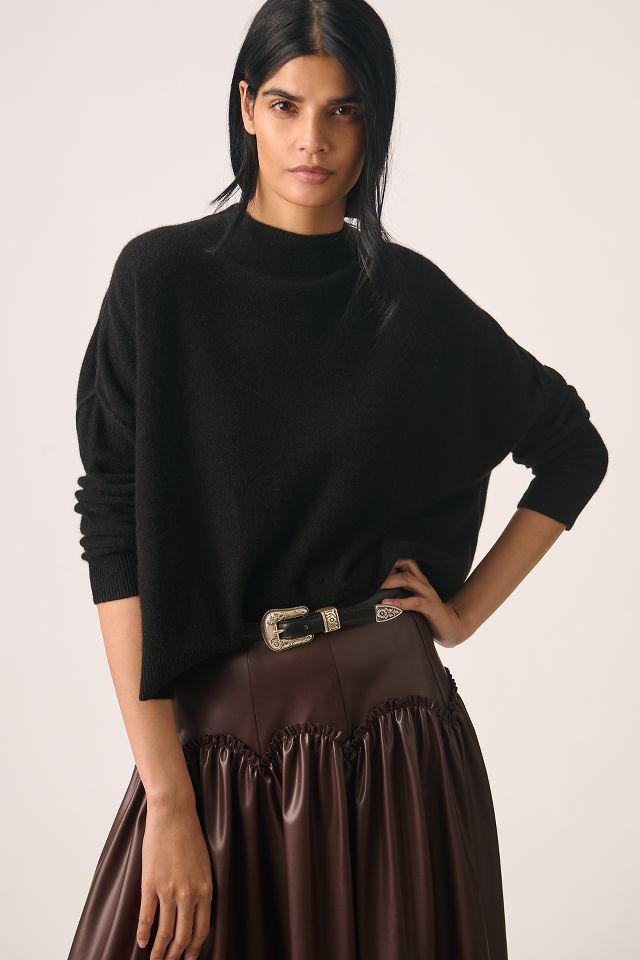 Cashmere Mock Neck Sweater