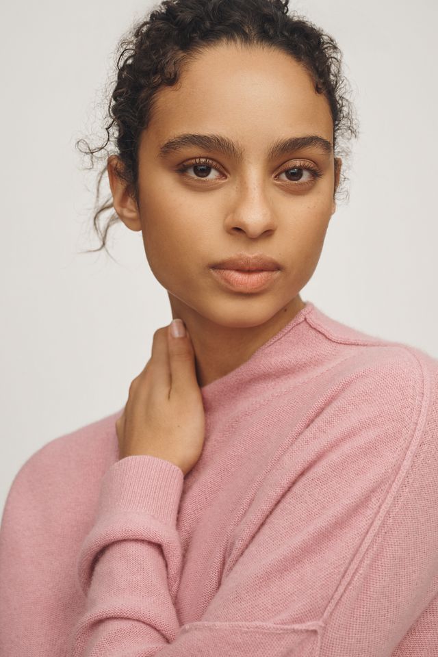 The Alani Cashmere Mock-Neck Sweater by Pilcro #2