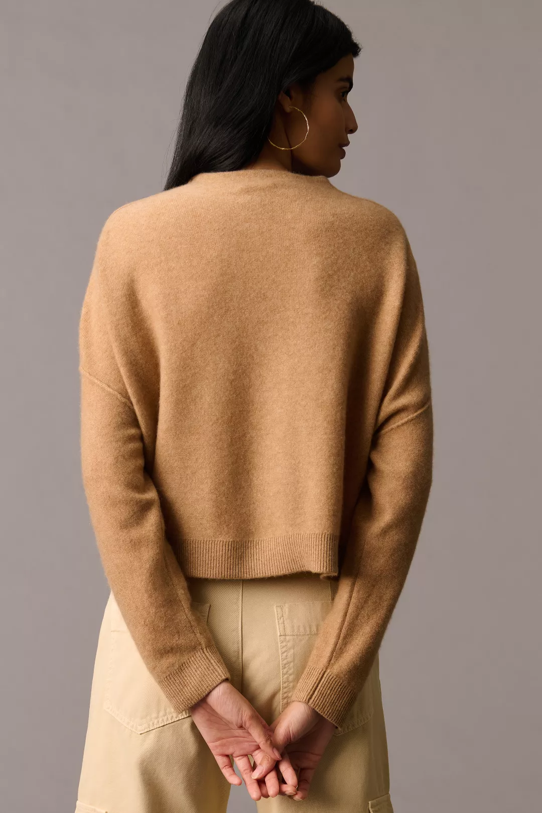 The Alani Cashmere Mock-Neck Sweater by Pilcro 2