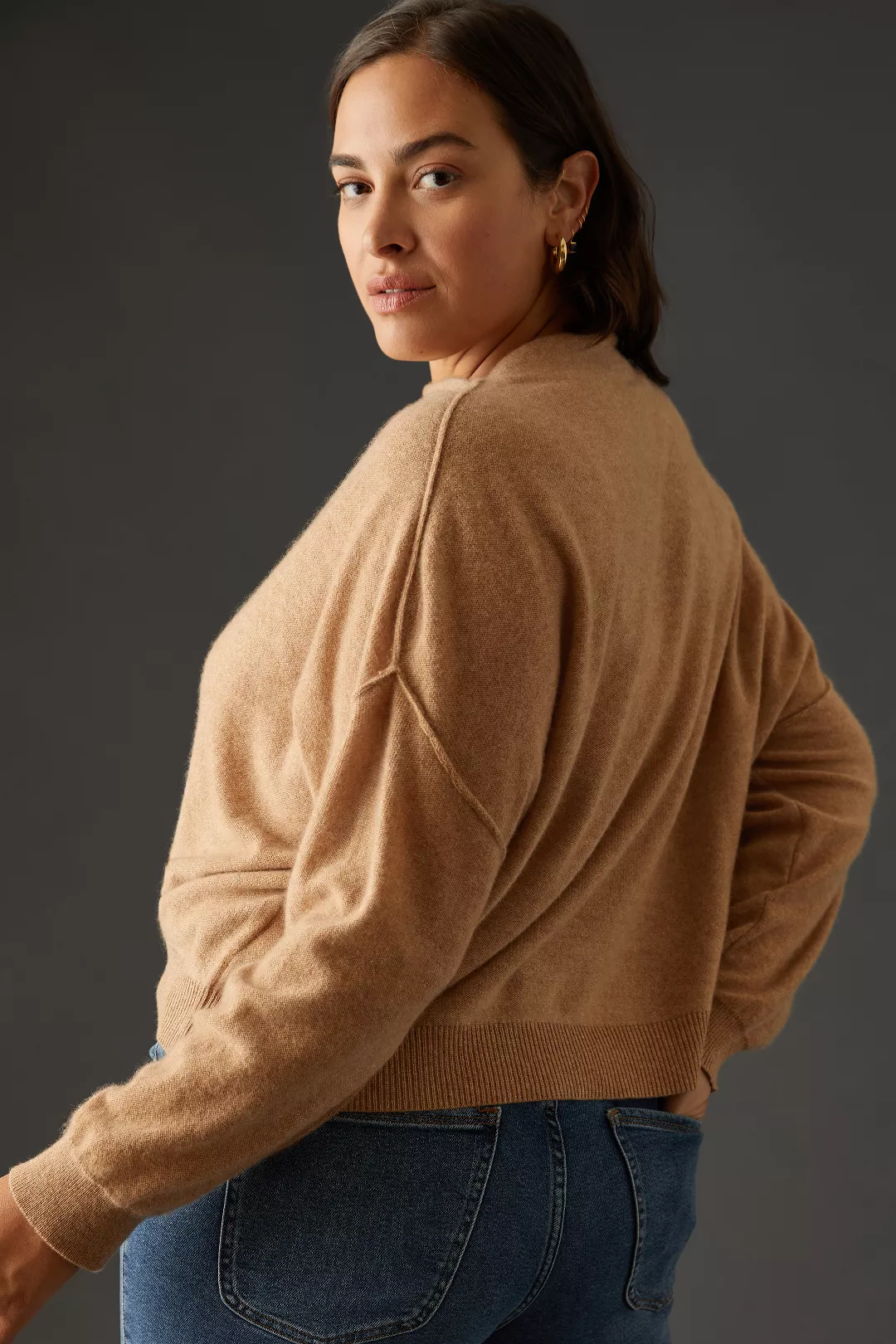 The Alani Cashmere Mock-Neck Sweater by Pilcro 4