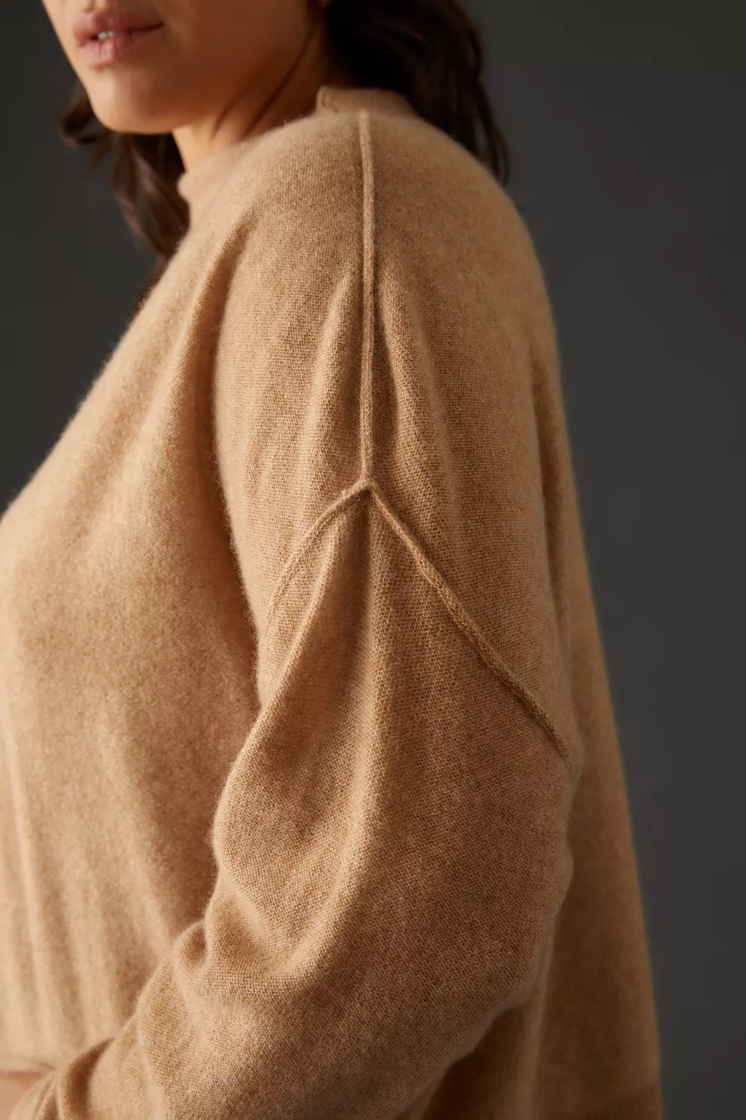The Alani Cashmere Mock-Neck Sweater by Pilcro 3