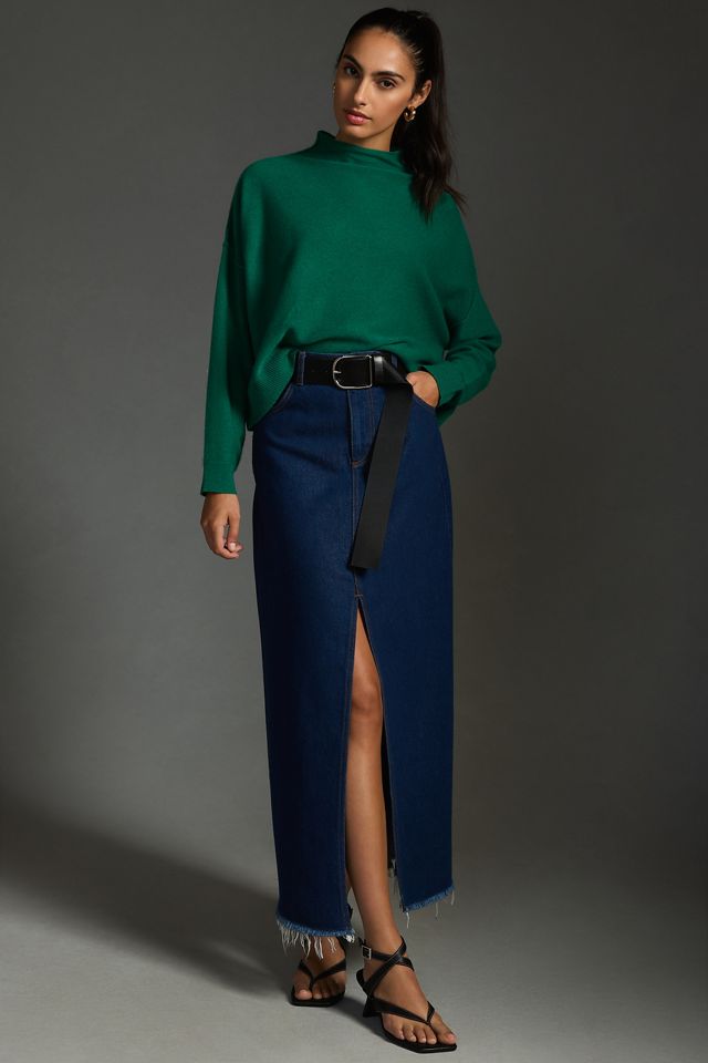 The Alani Cashmere Mock-Neck Sweater by Pilcro #3