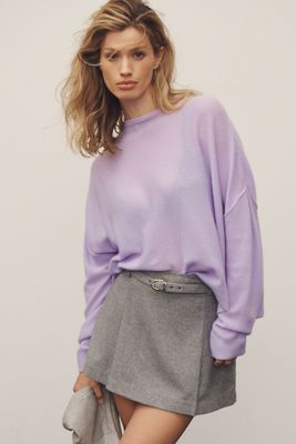 The Alani Cashmere Mock-Neck Sweater by Pilcro