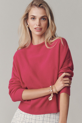Pilcro The Alani Cashmere Mock-neck Sweater By  In Red