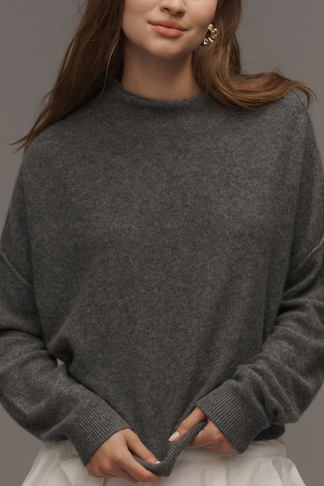 The Alani Cashmere Mock-Neck Sweater by Pilcro #4