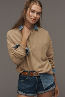 Alani Cashmere Mock-Neck Sweater by Pilcro
