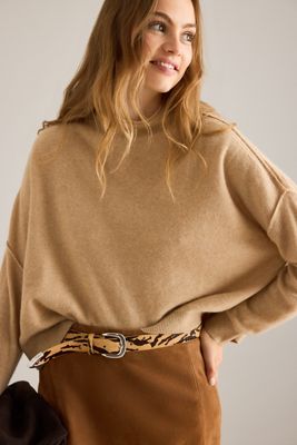 Alani Cashmere Mock Neck Jumper