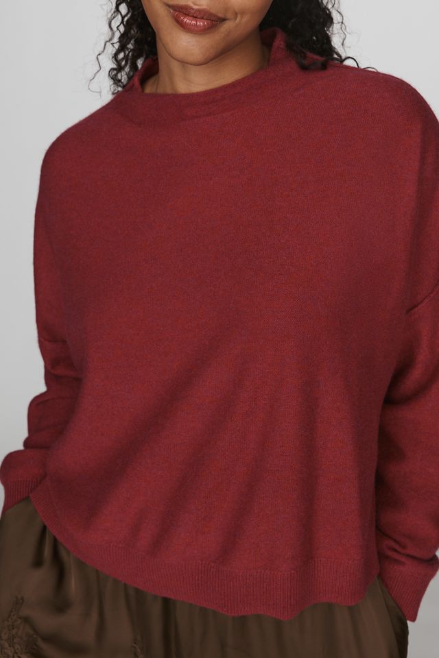 Pull à col montant en cachemire Alani #7