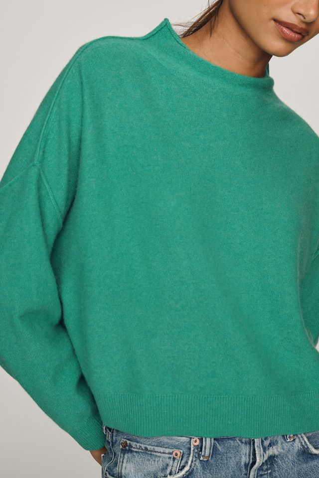 Pilcro Alani 100% Cashmere Mock-Neck Sweater #1
