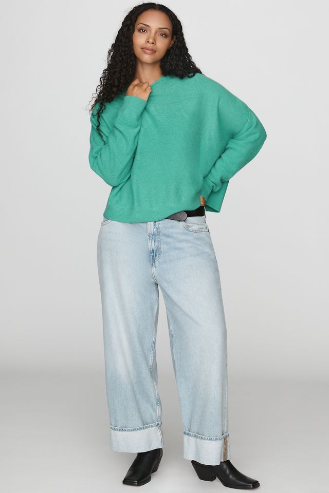 Pilcro Alani 100% Cashmere Mock-Neck Sweater #5