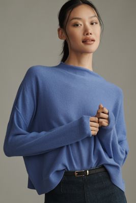 The Alani Cashmere Mock-Neck Sweater by Pilcro