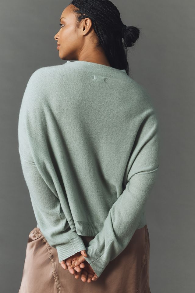 The Alani Cashmere Mock-Neck Sweater by Pilcro | Anthropologie