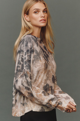 Pilcro The Alani Cashmere Mock-neck Sweater By  In Neutral
