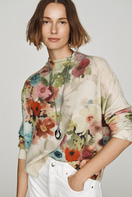 The Alani Cashmere Mock-Neck Sweater by Pilcro