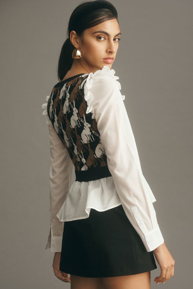 Maeve Floral Lace Vest  Anthropologie Korea - Women's Clothing