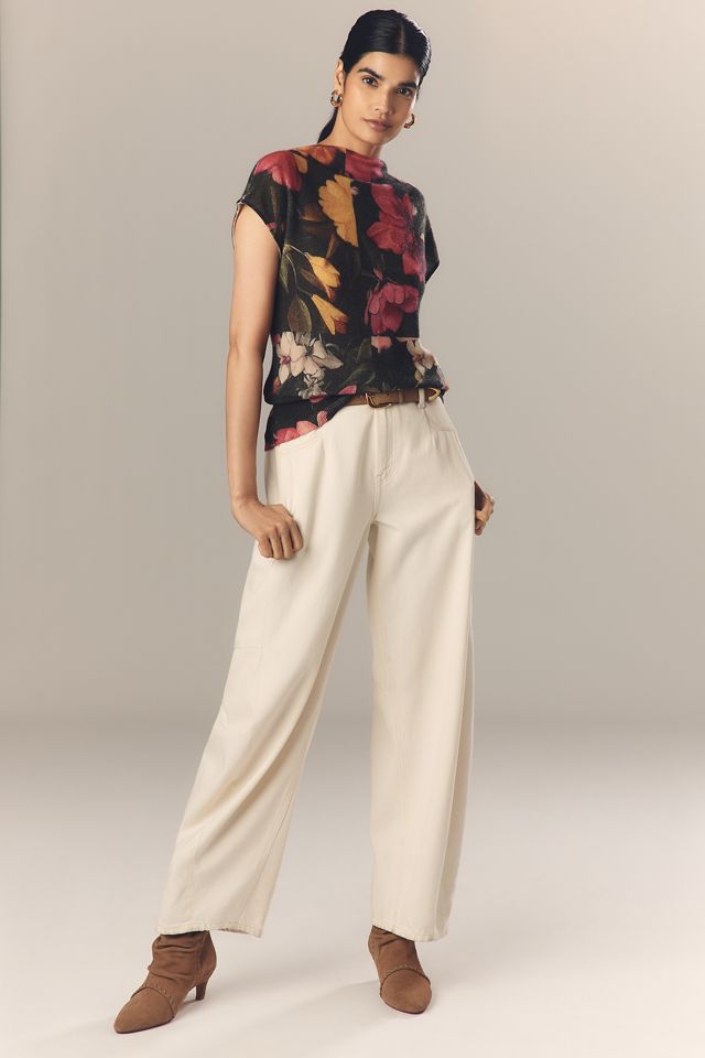 By Anthropologie Mock-Neck Cashmere Sweater Tee #2