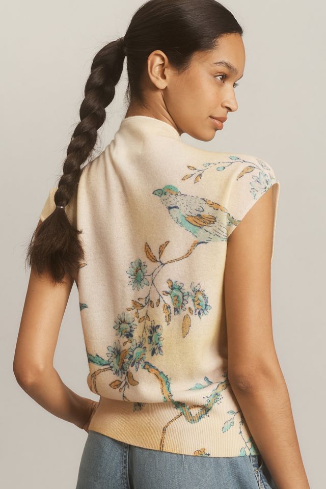 By Anthropologie Mock-Neck Cashmere Sweater Tee #1