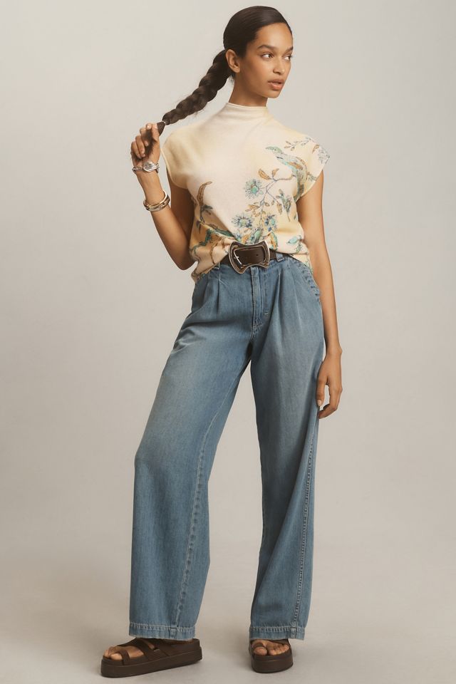 By Anthropologie Mock-Neck Cashmere Sweater Tee #2