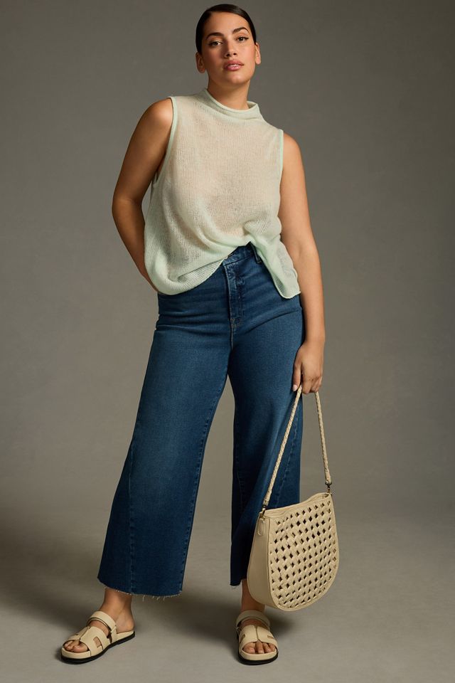 Por Anthropologie camiseta sin mangas de punto de cachemira de cuello simulado #2