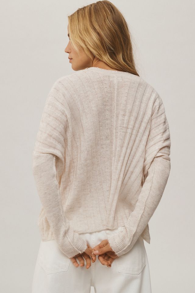 Pilcro V-Neck Boxy Rib Sweater #1