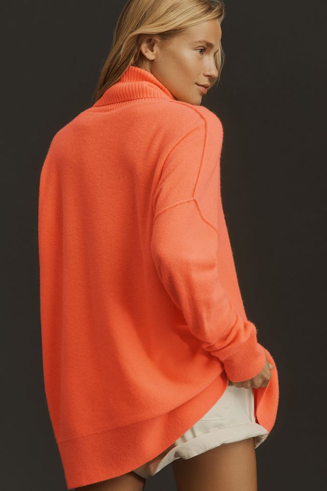 By Anthropologie Cashmere Tunic Turtleneck Jumper #2