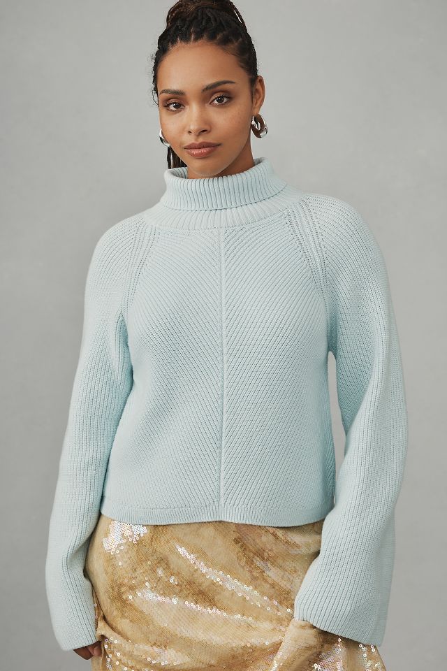 Maeve Cropped Turtleneck Sweater