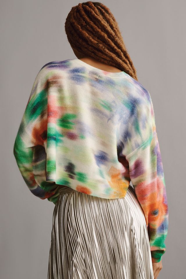 The Alani Cropped Cashmere Crew-Neck Sweater by Pilcro #1