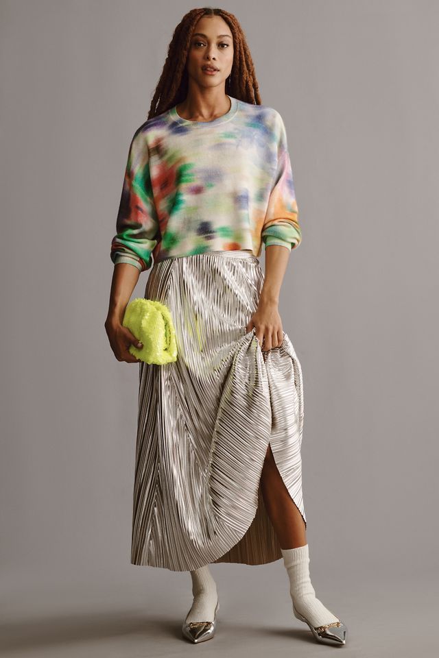 The Alani Cropped Cashmere Crew-Neck Sweater by Pilcro #2