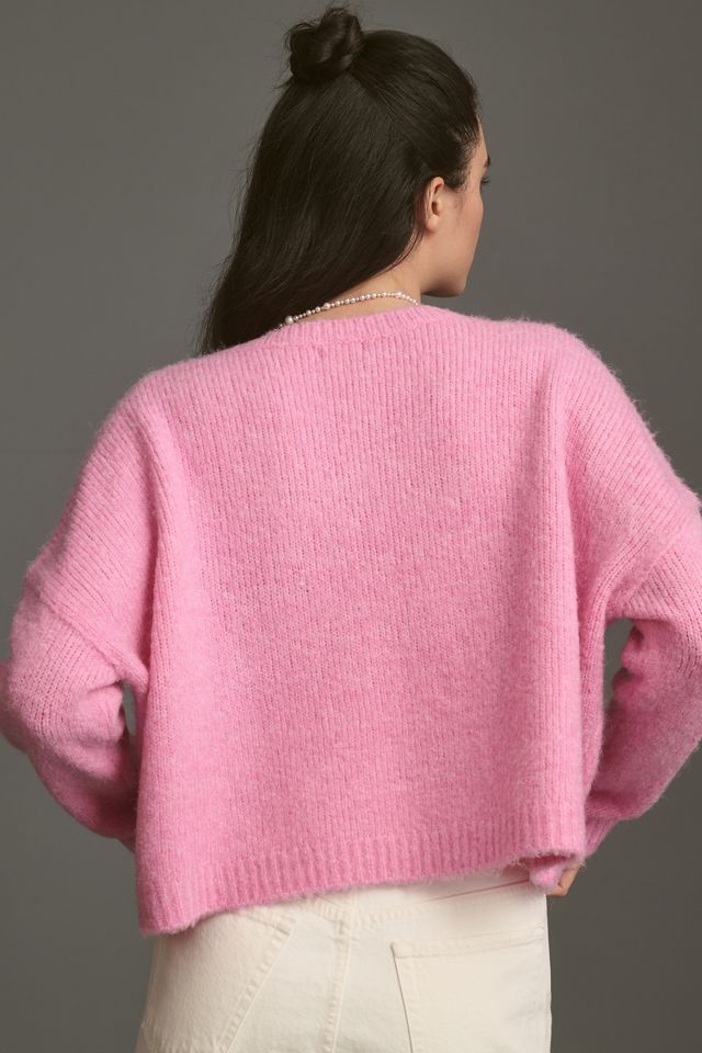 Pilcro Fuzzy V-Neck Pullover Sweater #1