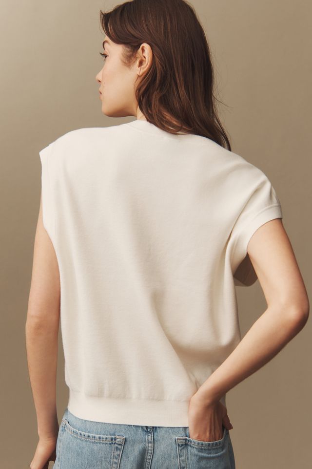 Maeve Slouchy Cardigan Sweater Vest #1